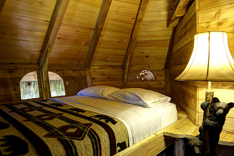 Maison sur pilotis au Parc Omega