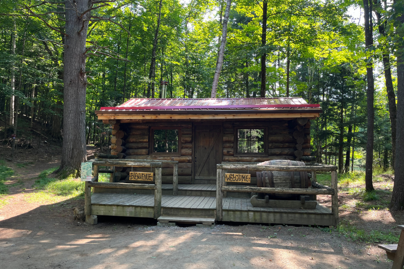 Cabane du Trappeur au Parc Omega